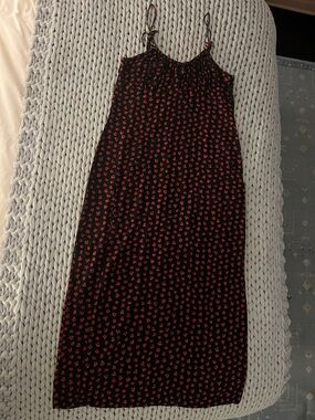 Motel Rocks | Dresses | Motel Rarita Dress In Black Flock Rose | Poshmark